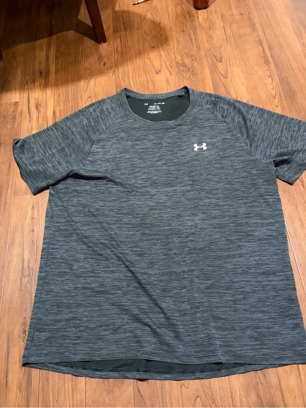 Under Armour Men’s Heathered Charcoal Performance Polo-Style Tee
